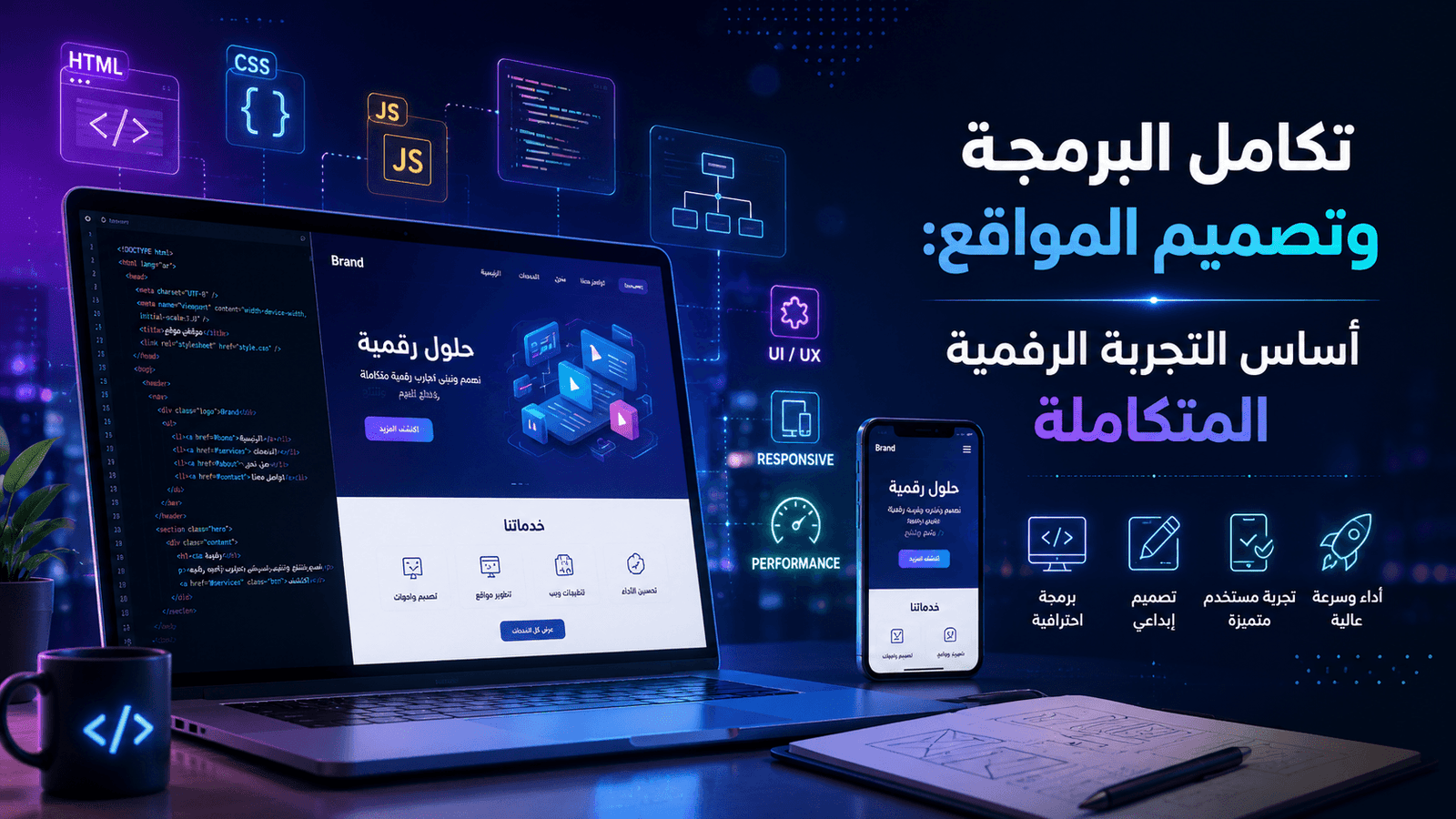  تكامل البرمجة وتصميم المواقع أساس التجربة الرقمية المتكاملة