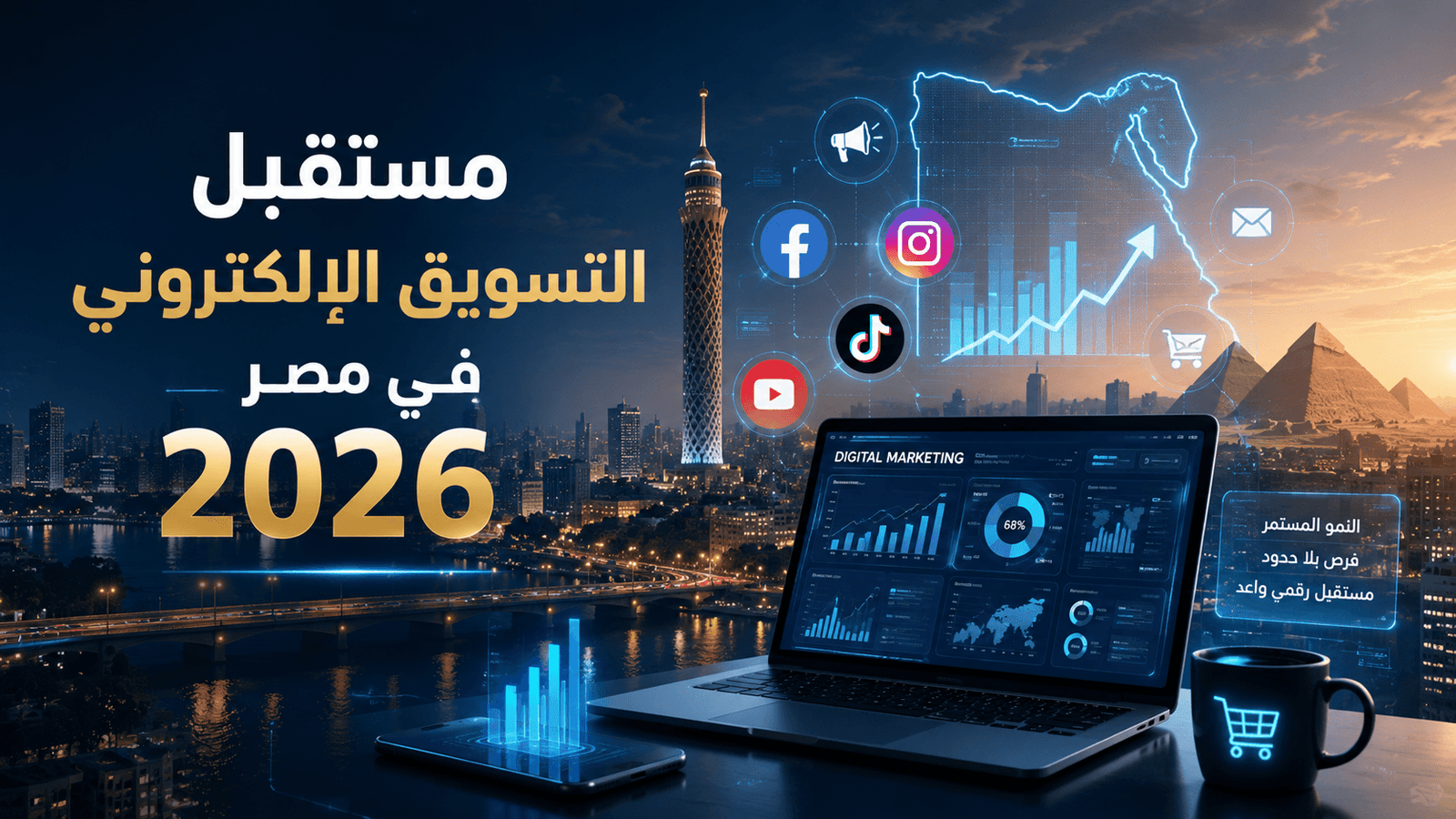مستقبل التسويق اإللكتروني في مصر :2026 دليلك الشامل للنجاح والتميز